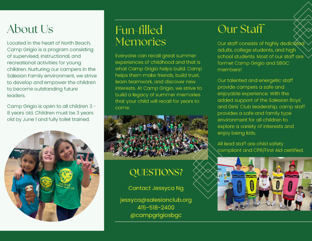 Camp Grigio flyer page 2