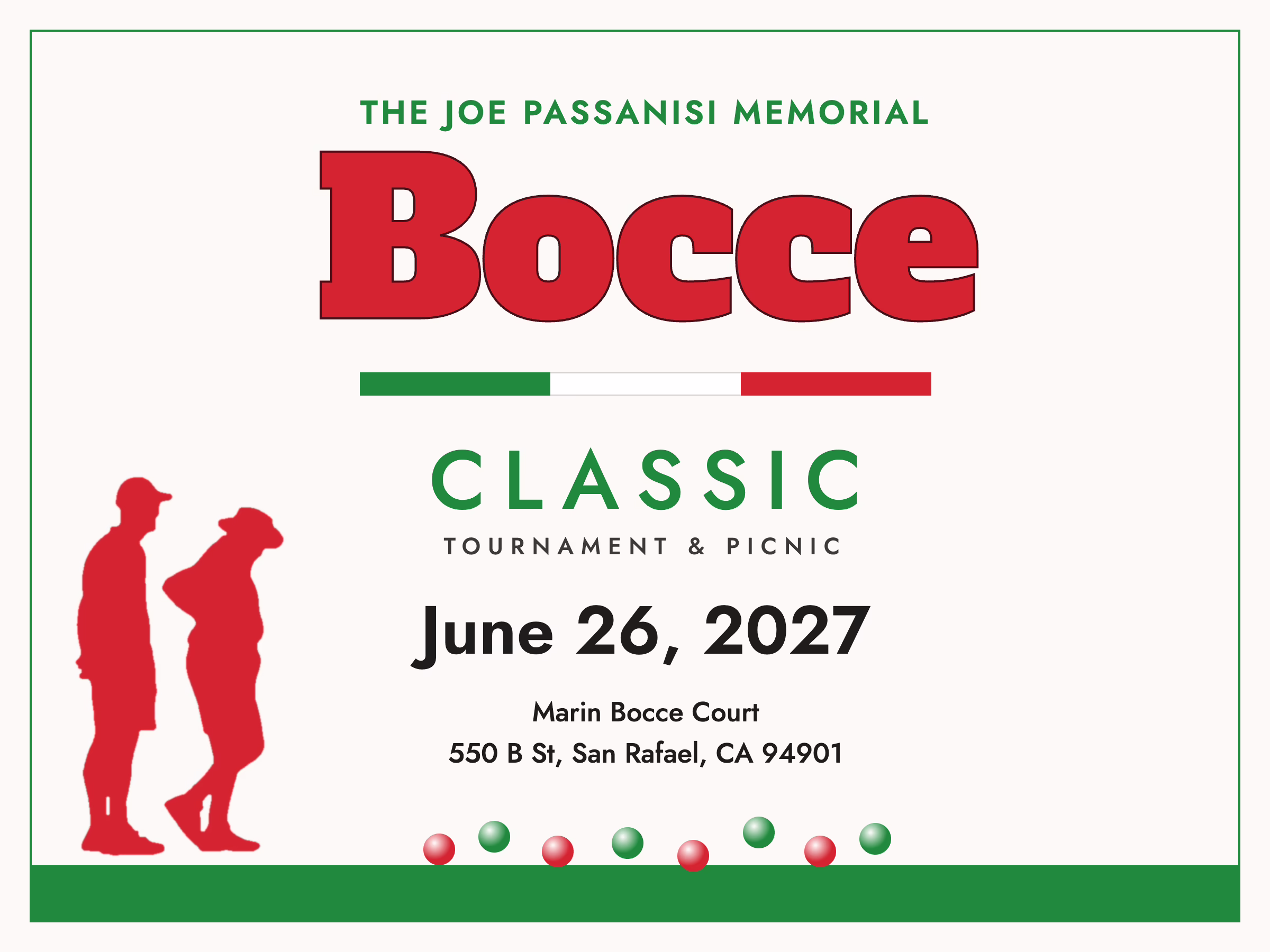 Joe Passanisi Bocce Tournament & Picnic